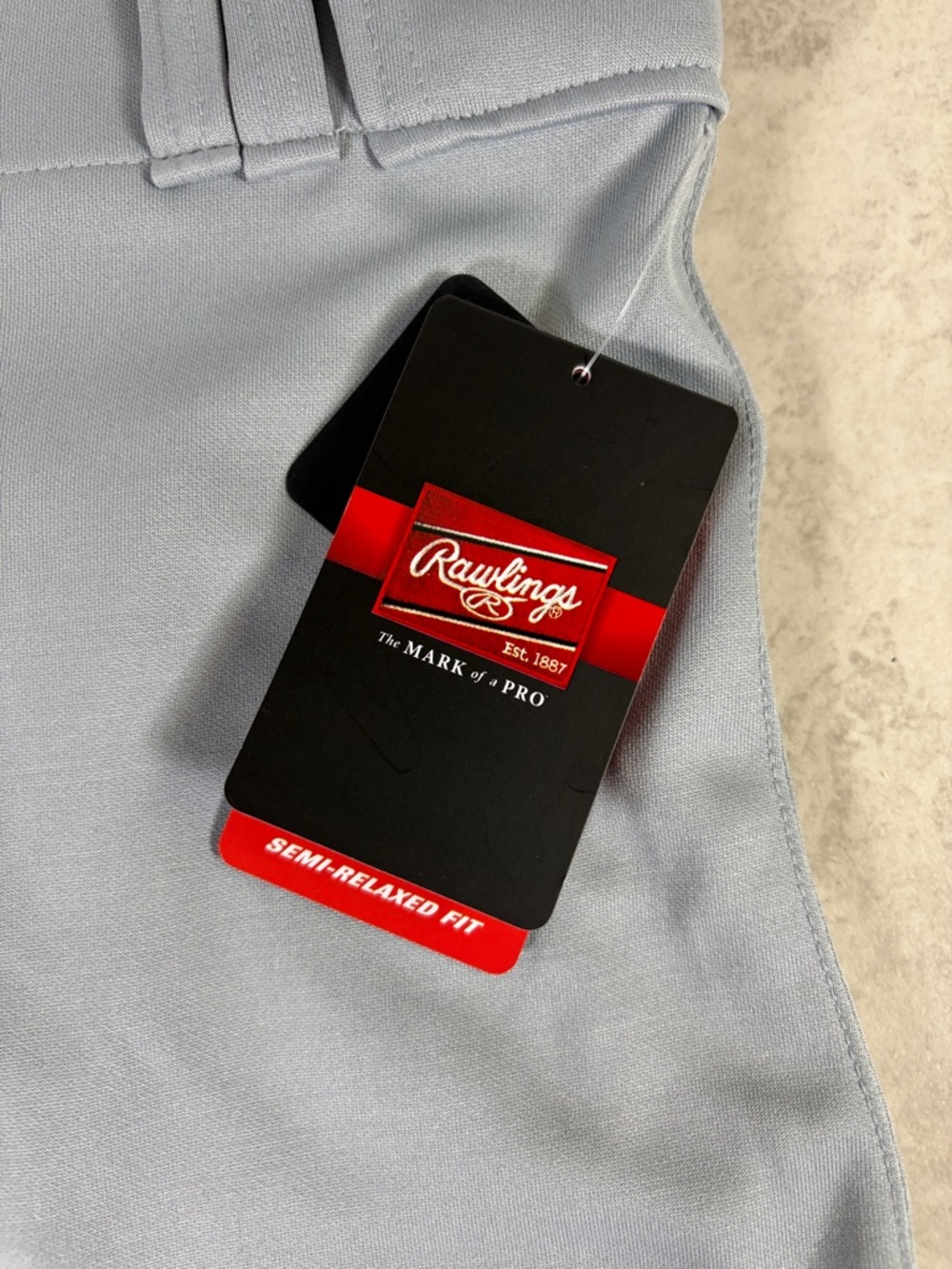 Rawlings Launch Baseball Pants Gray Semi Relaxed Fit Mens Small - Picture 2 of 6